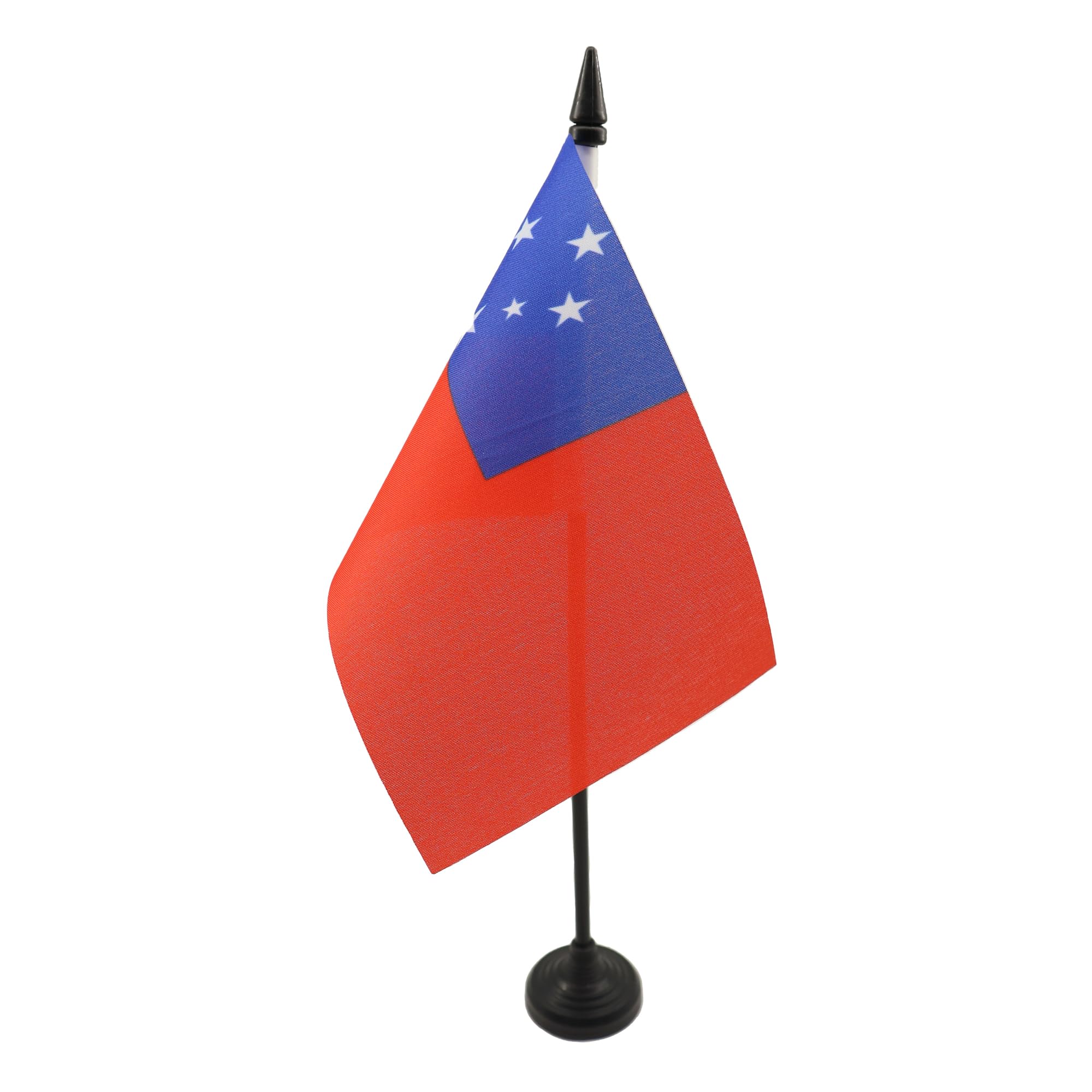 AZ FLAG, Samoa Table Flag 4'' x 6'', Samoan Office Mini Banner 100% Polyester 15 x 10 cm