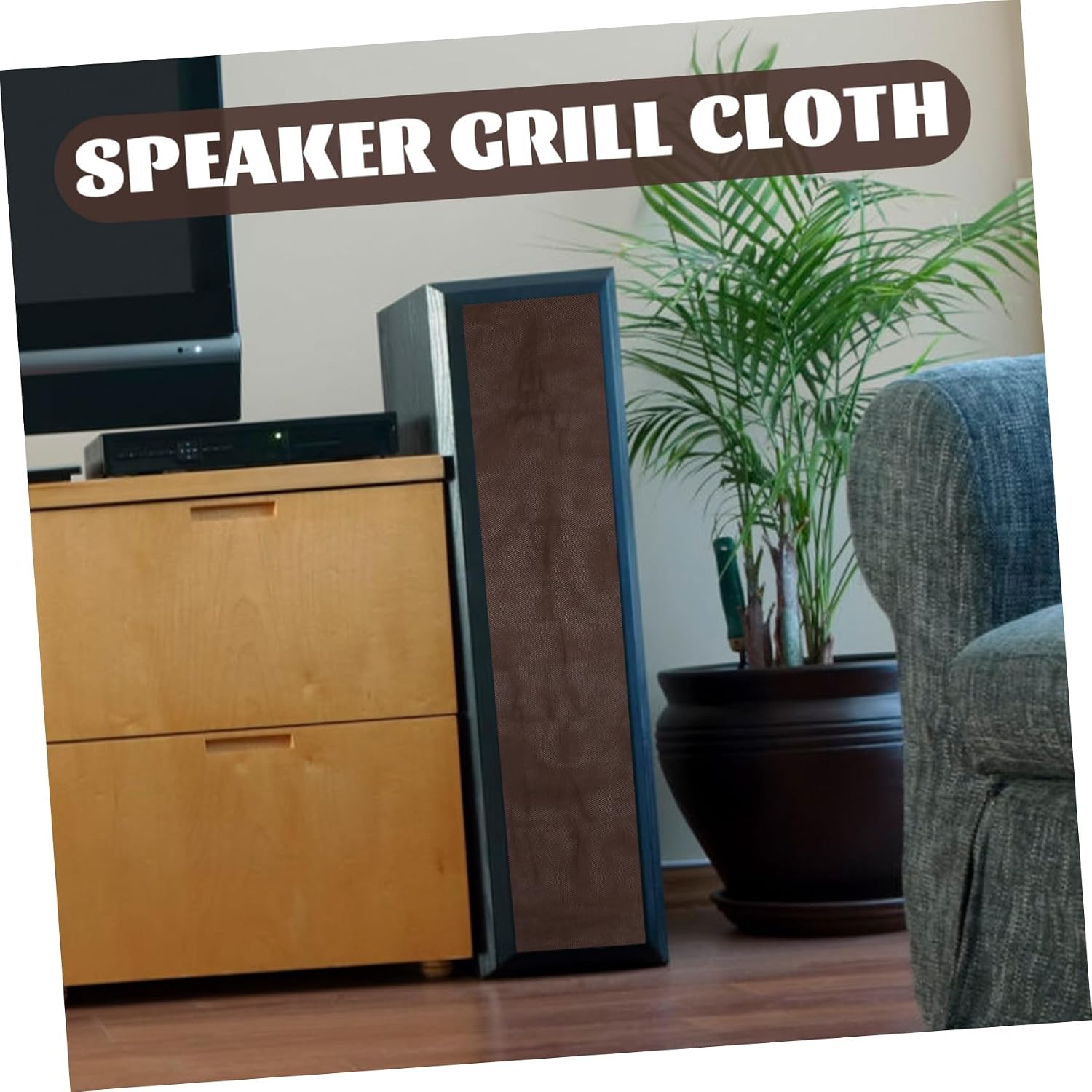 OSALADI 2pcs Breathable Speaker Grill Cloth Protective Stereo Mesh Fabric for Speaker