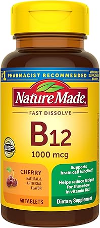 Nature Made Vitamin B12 1000 mcg, E…