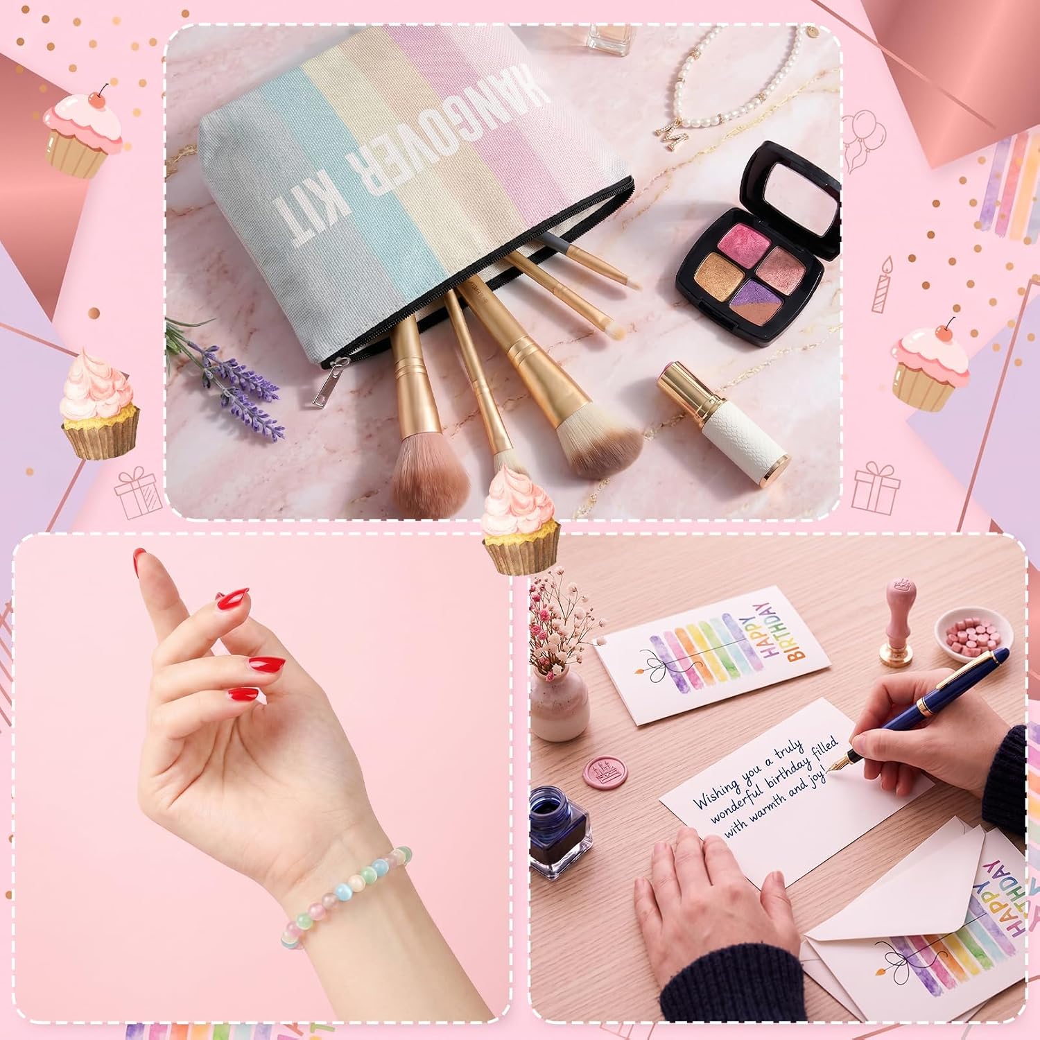 21st Birthday Gift for Her Women Unique Pastel Birthday Gifts Set