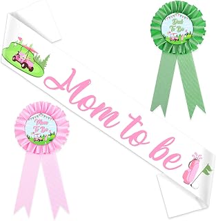 Golf Baby Shower Decorations for Girls Golf Mom and Dad To Be Corsage Pin Set a Little Putter is On the Way Baby Shower Party Favors for Pregnancy Photo Props and Photography