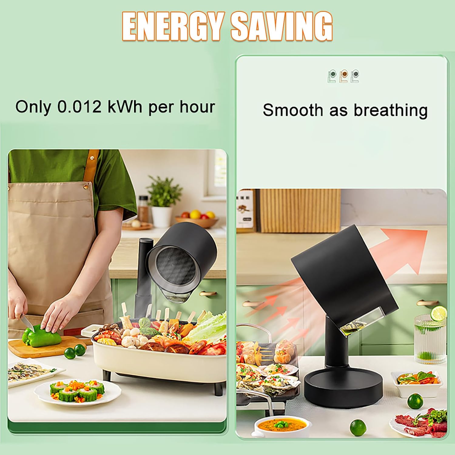 Countertop Range Hood With 3-Speed Exhaust