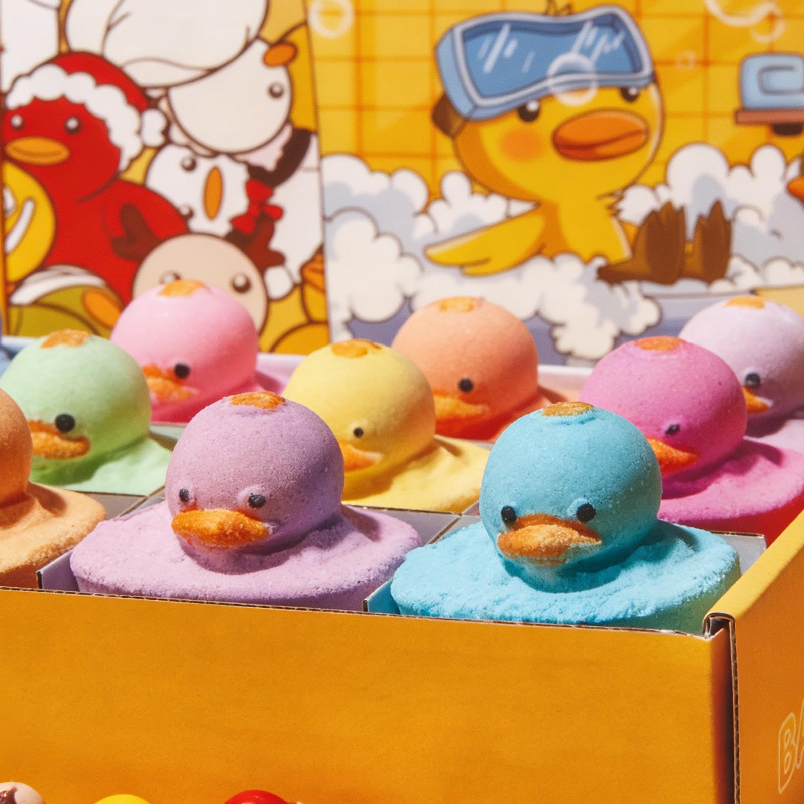 Duschball 12 Stück mit süßen Enten | Kinder Duschbälle für lustige Spiele für Mädchen Kinder, Zuhause, Kinderzimmer, Badewanne, Hotel, Baden, Schwimmbad,
