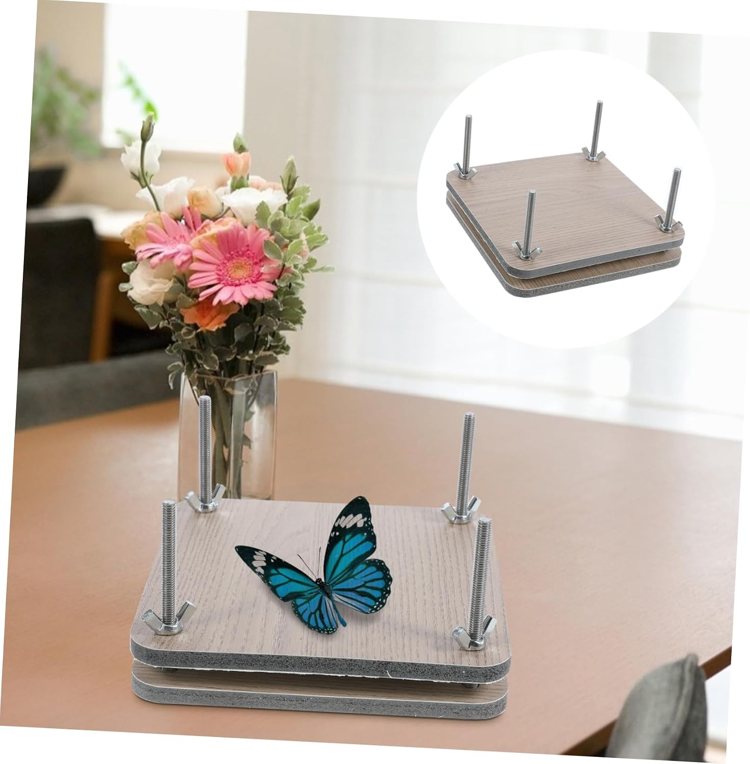 Homoyoyo Flower Press Kit Flower Plant Preservation Tool Embossing Set for Craft Pressing Dried Making