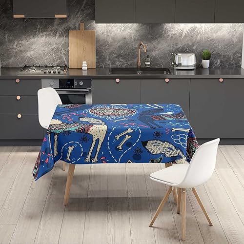 Vista 28 de Mantel Redondo para mesa de 4 sillas, diseño retro 60S 70S y 70S, decoración para comedor, 30 x 30 pulgadas