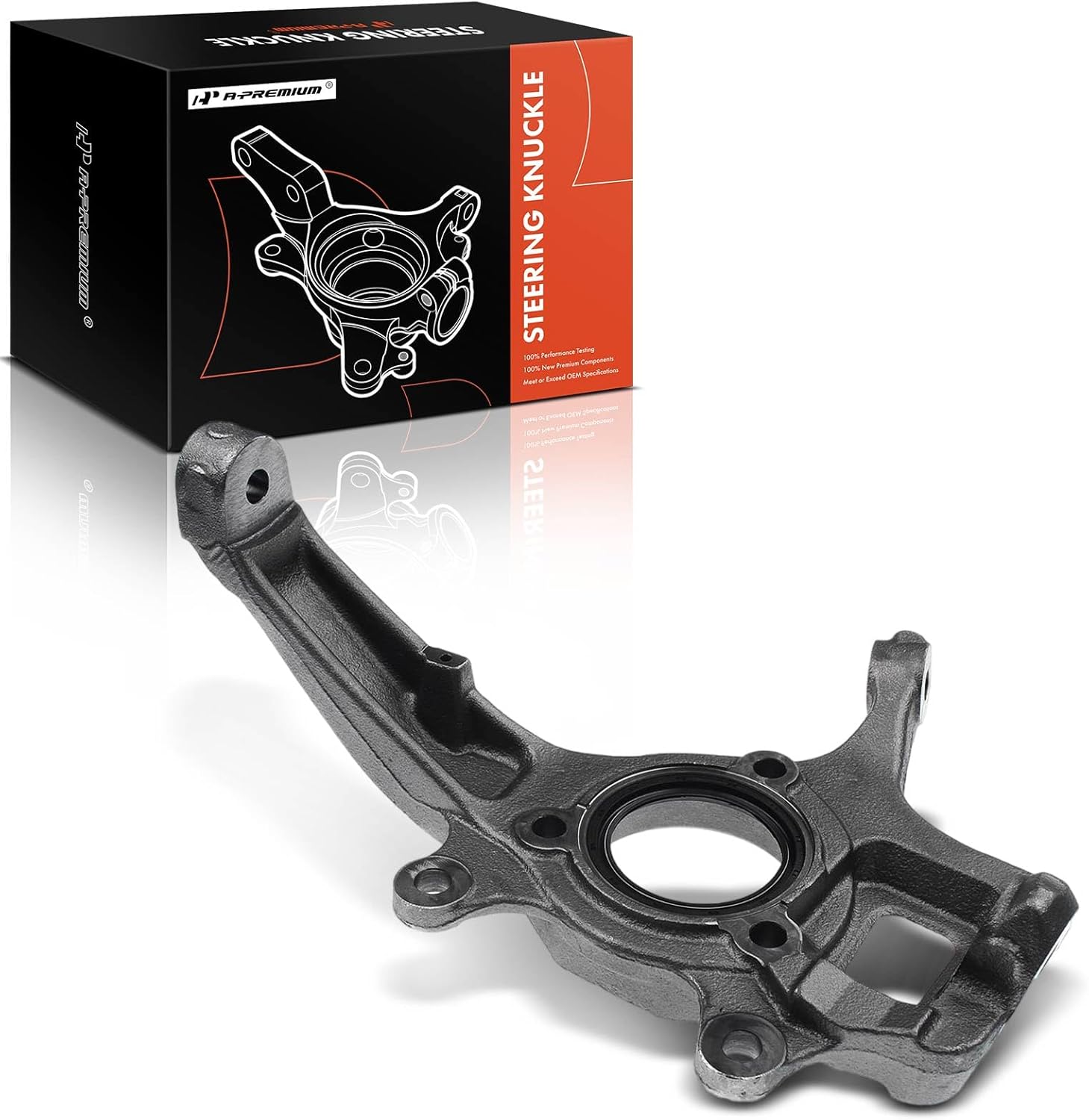 A-Premium Front Left Suspension Steering Knuckle Compatible with Ford Expedition 1997-2002, F-150 1997-2003, F-250 1997-1999, Lincoln Navigator 1998-2002, 4WD Only, Driver Side