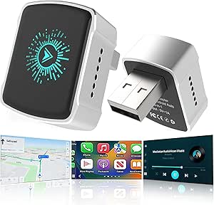 Wireless CarPlay Adapter &amp; Android Auto (2-in-1) - Mini USB/USB-C Adapter Converts Wired to Wireless, Plug &amp; Play, Stable Lag-Free for iPhone &amp; Android (2025 Upgraded)