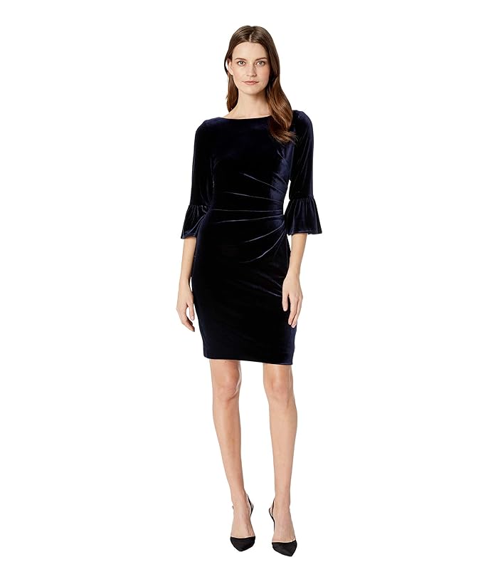 vince camuto velvet jacquard sheath dress