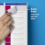 Avery Matte Clear Address Labels, Sure Feed Technology, Laser, 1" x 4", 200 Labels (15661) – view 3