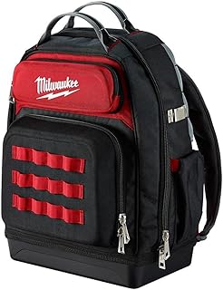 Milwaukee Ultimate Jobsite Backpack,Constructed of 1680D Ballistic Materials,with 48 Total Pockets, 5X More Durable and 2X More Padding, unsurpassed Comfort and Jobsite Performance!