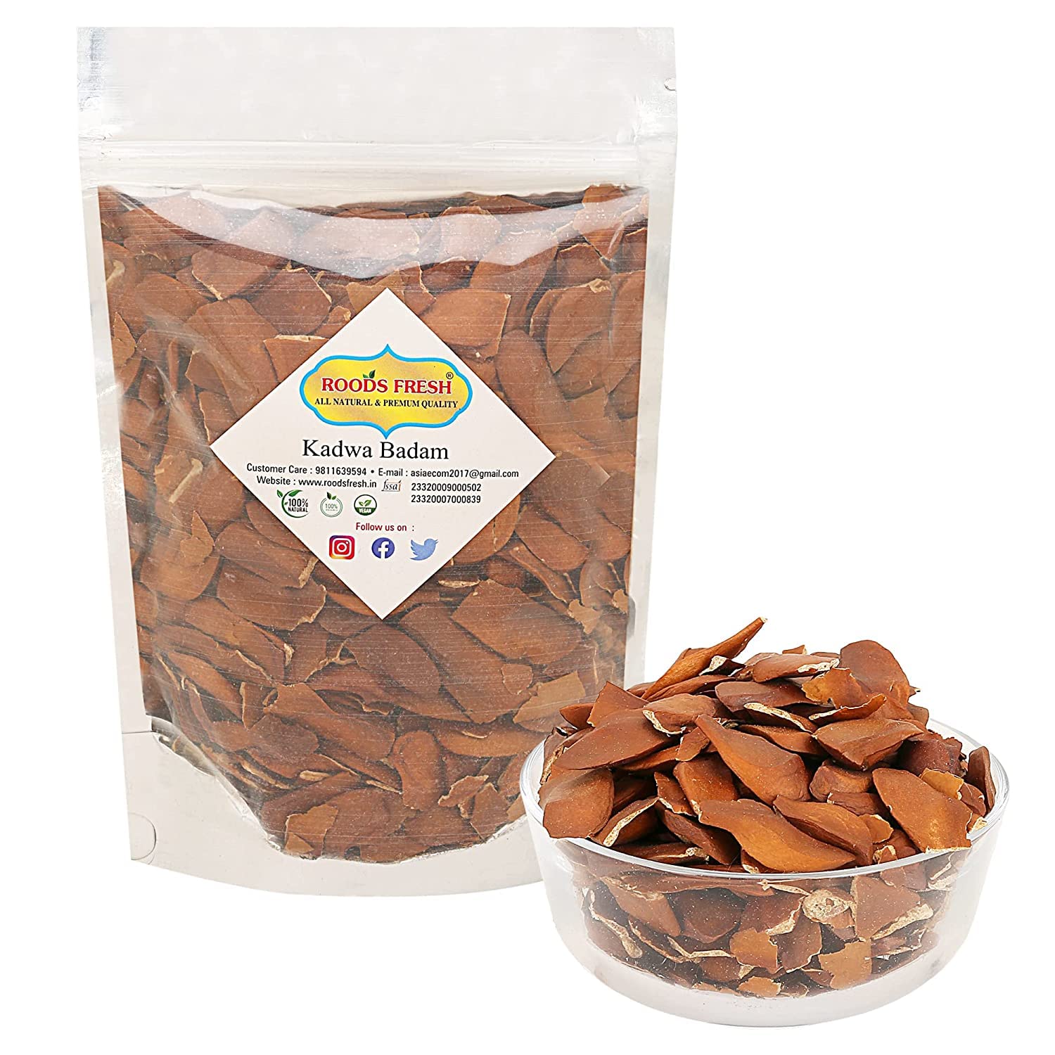 Roods Fresh Sugar Badam Kadwa | Diabetes Almonds | Samundari Badam (100 g) (B0999HZHH1) Amazon Price History, Amazon Price Tracker