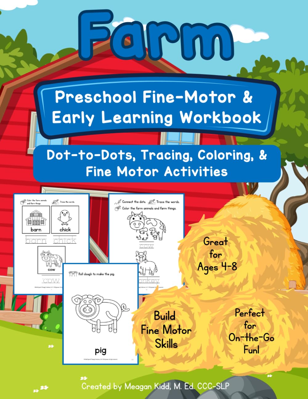 Fine Motor Preschool Workbook: Preschool Activity Worksheets; Preschoolers Activity Book; Travel Activities for 4-8 year olds