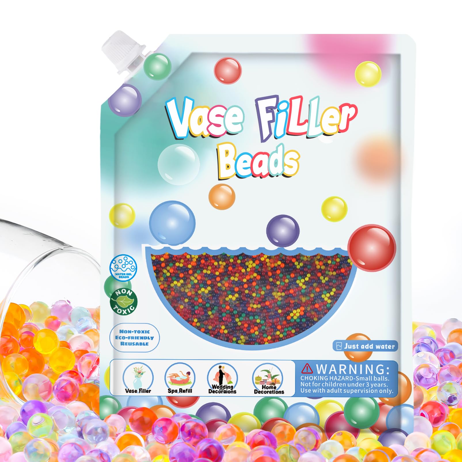 300,000 Water Beads for vase Mix Color