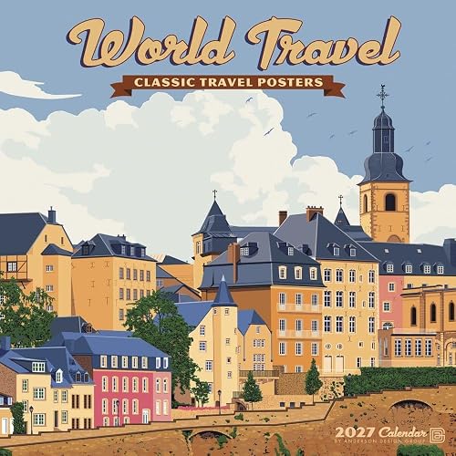 Willow Creek Press, World Travel Classic Travel Posters 2027 Wall Calendar