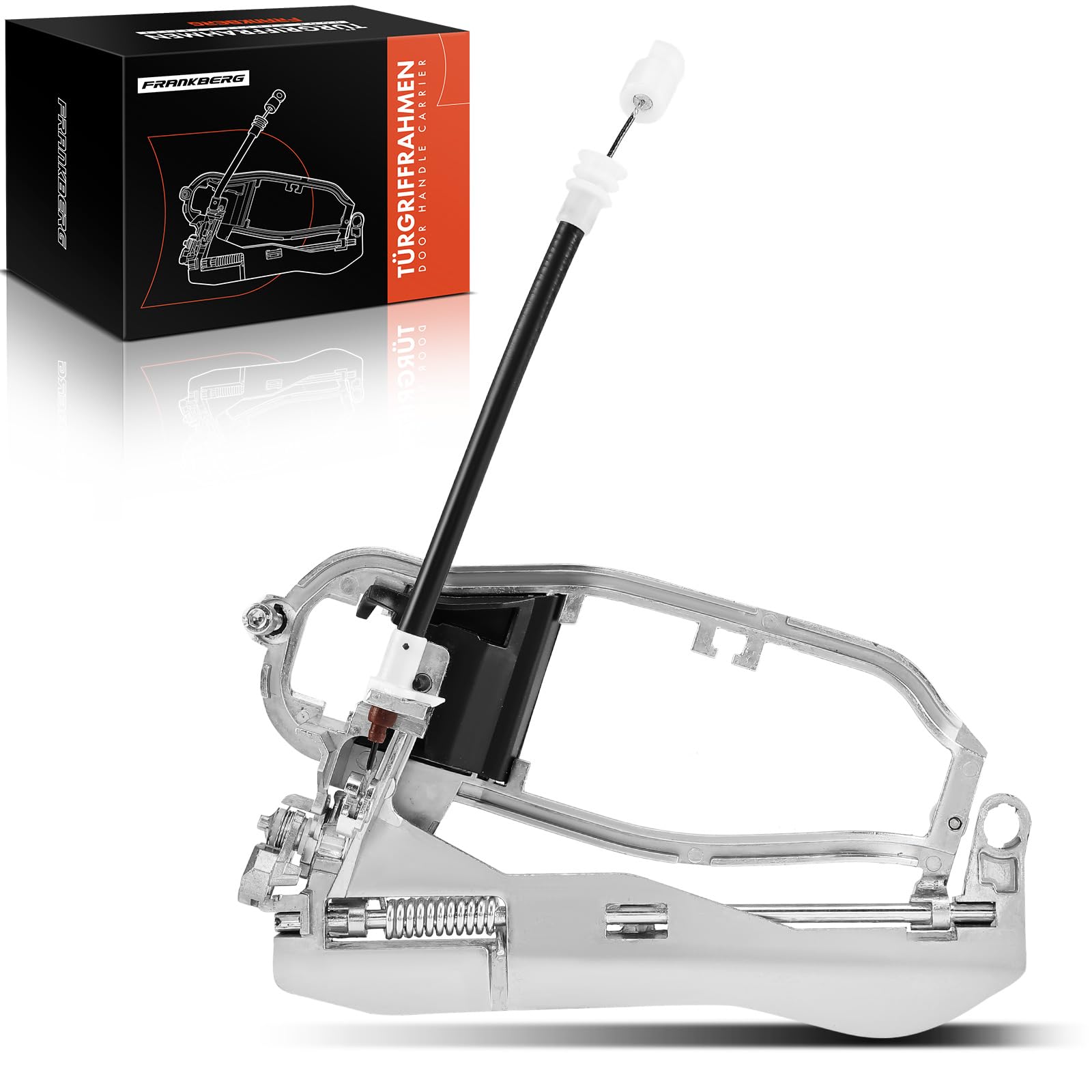 Frankberg Door Handle Carrier Rear Right Compatible with X5 E53 All Engine SUV 2000-2006 Replace# 51228243636