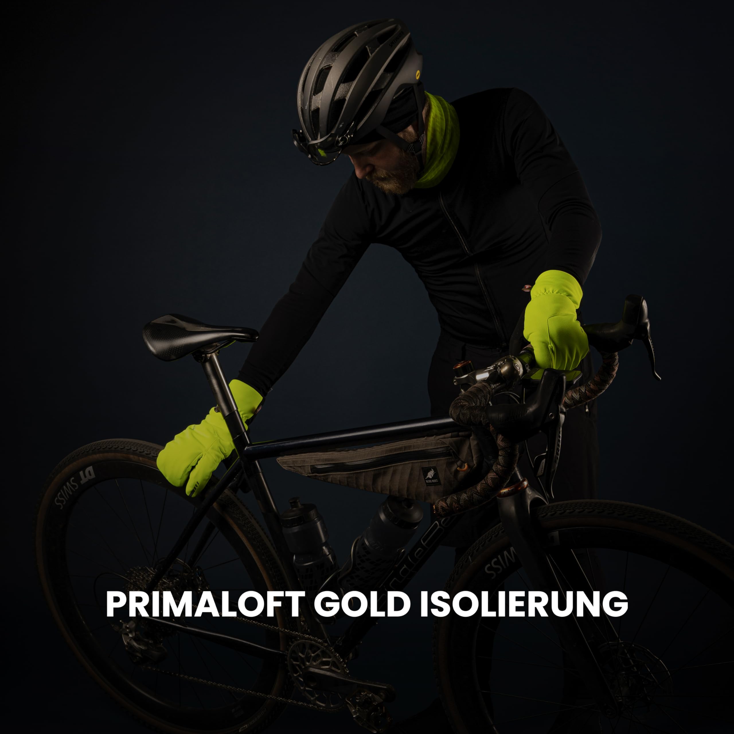 GripGrab Nordic 2 Winddichte Fahrradhandschuhe Winter - 3-Finger Lobster | Mit PrimaLoft Gold Isolierung und gepolsterter Handfläche, Fleecefutter, Klettverschluss - für Rennrad, MTB & Gravelbike
