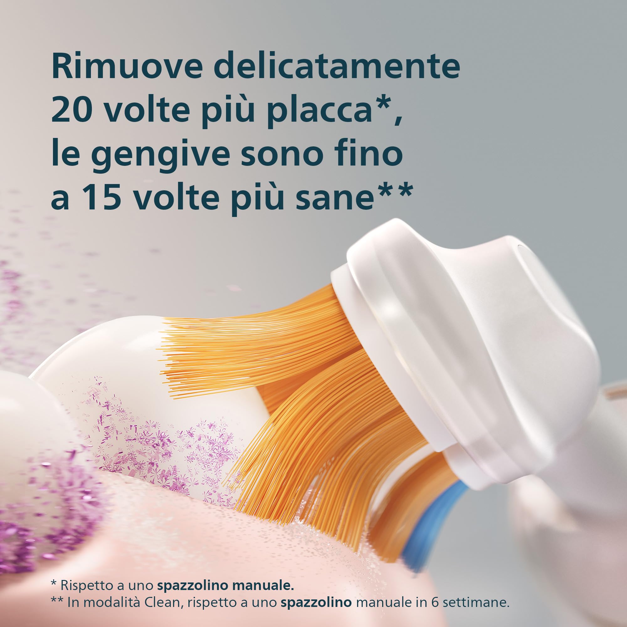 Philips Sonicare Next-Generation DiamondClean 8500 Spazzolino elettrico - con Feedback di pressione, 18 impostazioni, bianco polvere, HX8514/11