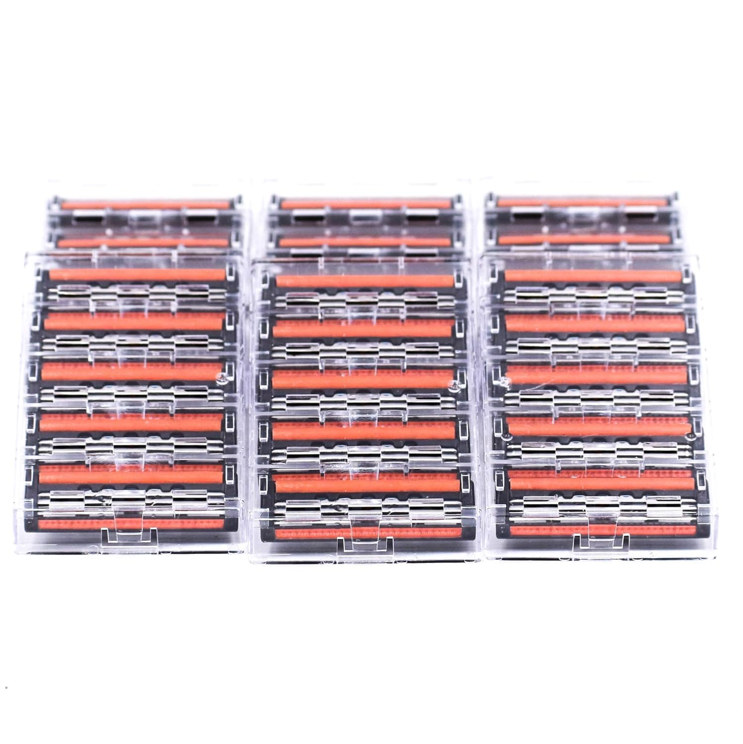 30 Taconic Shave Triple Blade Razor Cartridges for Gillette Atra, Atra Plus, Vector & Contour Razor Handles, Aloe Lubricating Strip for a More Comfortable and Closer Shave