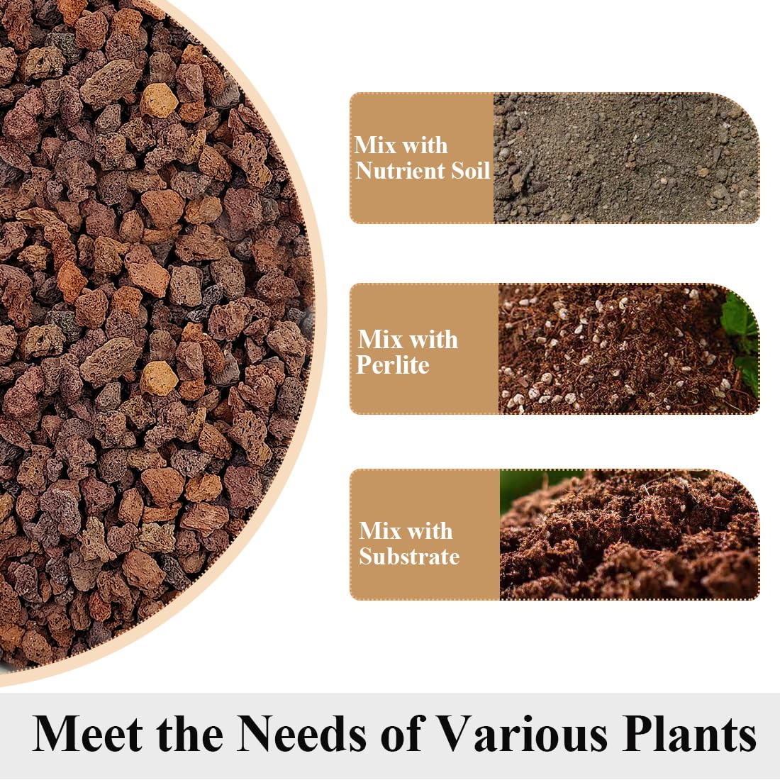 YISZM Roches de lave horticoles rouges pour plantes, plantes grasses, cactus, bonsaï, sol, pierres de lave pour aquarium, pierres décoratives d'extérieur pour projets d'artisanat, remplissage de vase