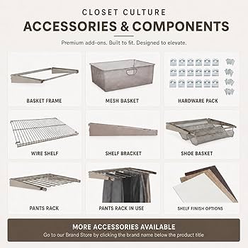 Amazon.com - Closet Culture by Knape & Vogt 8 Ft. Steel Closet