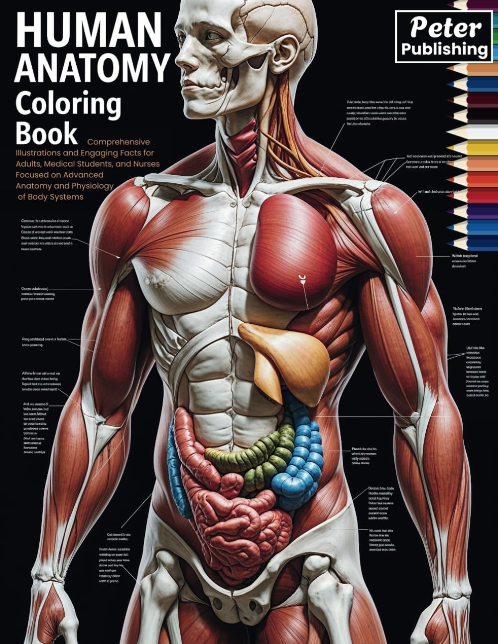 Human Anatomy and Physiology Coloring Book: 101 Pages with Detailed Illustrations and Quizzes for Each | Human Body Coloring Book with Fascinating ... Adults, Doctors, Medical Students, and Nurses