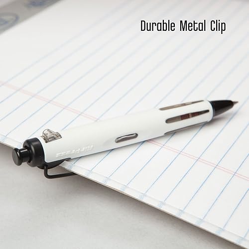 Miniatura 3 de Tombow AirPress - Bolígrafo de punta fina, tinta negra, recargable., Blanco