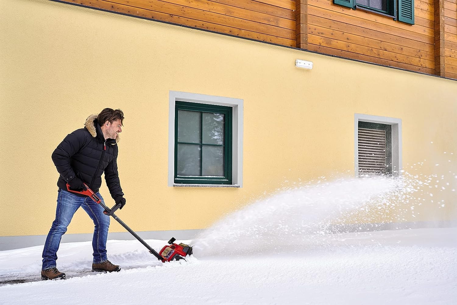 Einhell Akku-Schneefräse GE-ST 36/40 Li E-Solo Power X-Change (Li-Ion, 36 V, Arbeitsbreite 40 cm, max. Schneehöhe 20 cm, Lieferung ohne Akkus & ohne Ladegeräte)