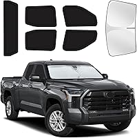 Vista 29 de Parasoles para ventanas de auto para bebé, 4 unidades de 20 x 12 pulgadas, adherencia estática, cubiertas para ventanas laterales, frontales