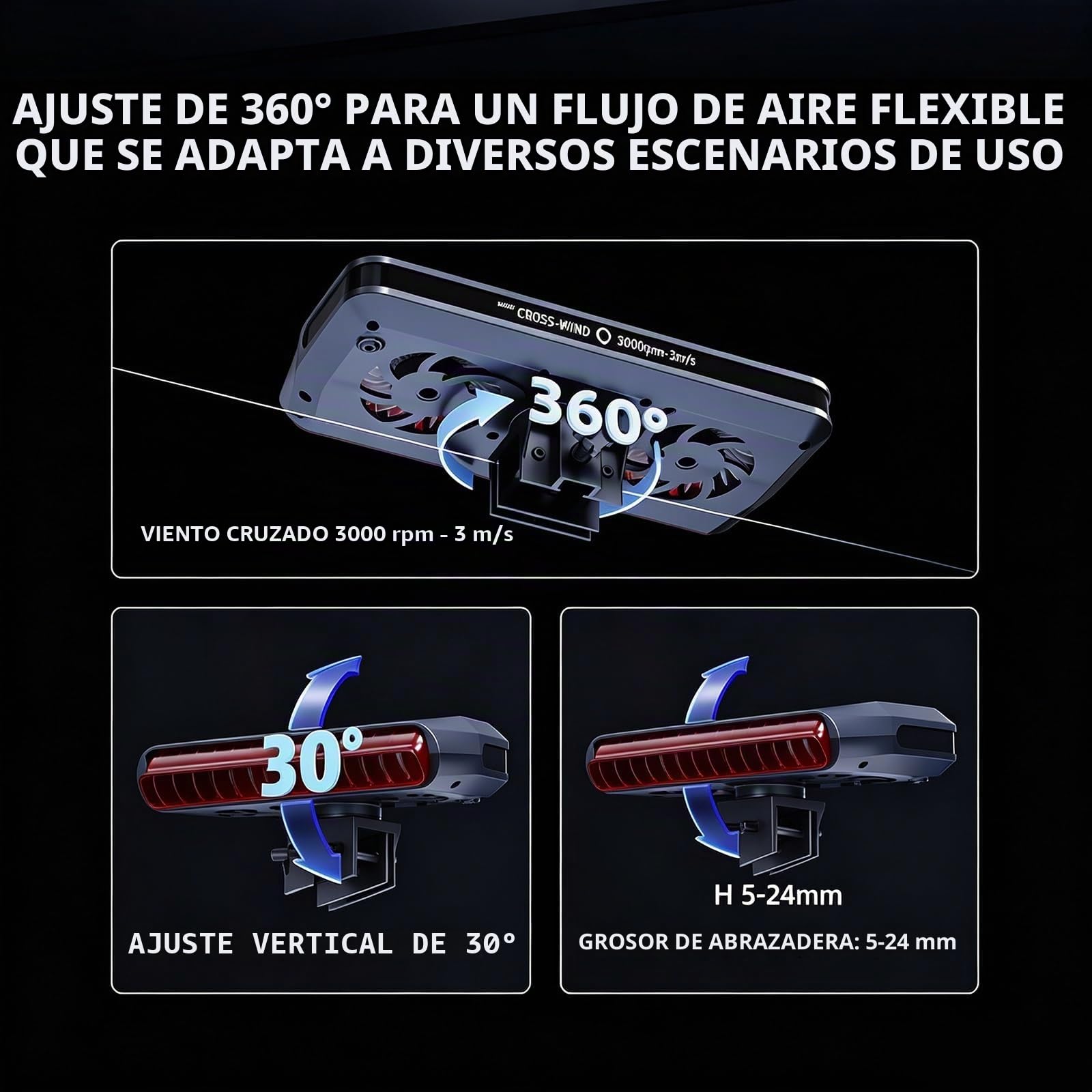 Ventilador De Refrigeración Para Acuario Con Termostato Inteligente, Enfriador De Agua Ajustable De 3 Velocidades Para Accesorios De Tanque Axolotl, Dispositivo Silencioso Para Pecera Korallrev