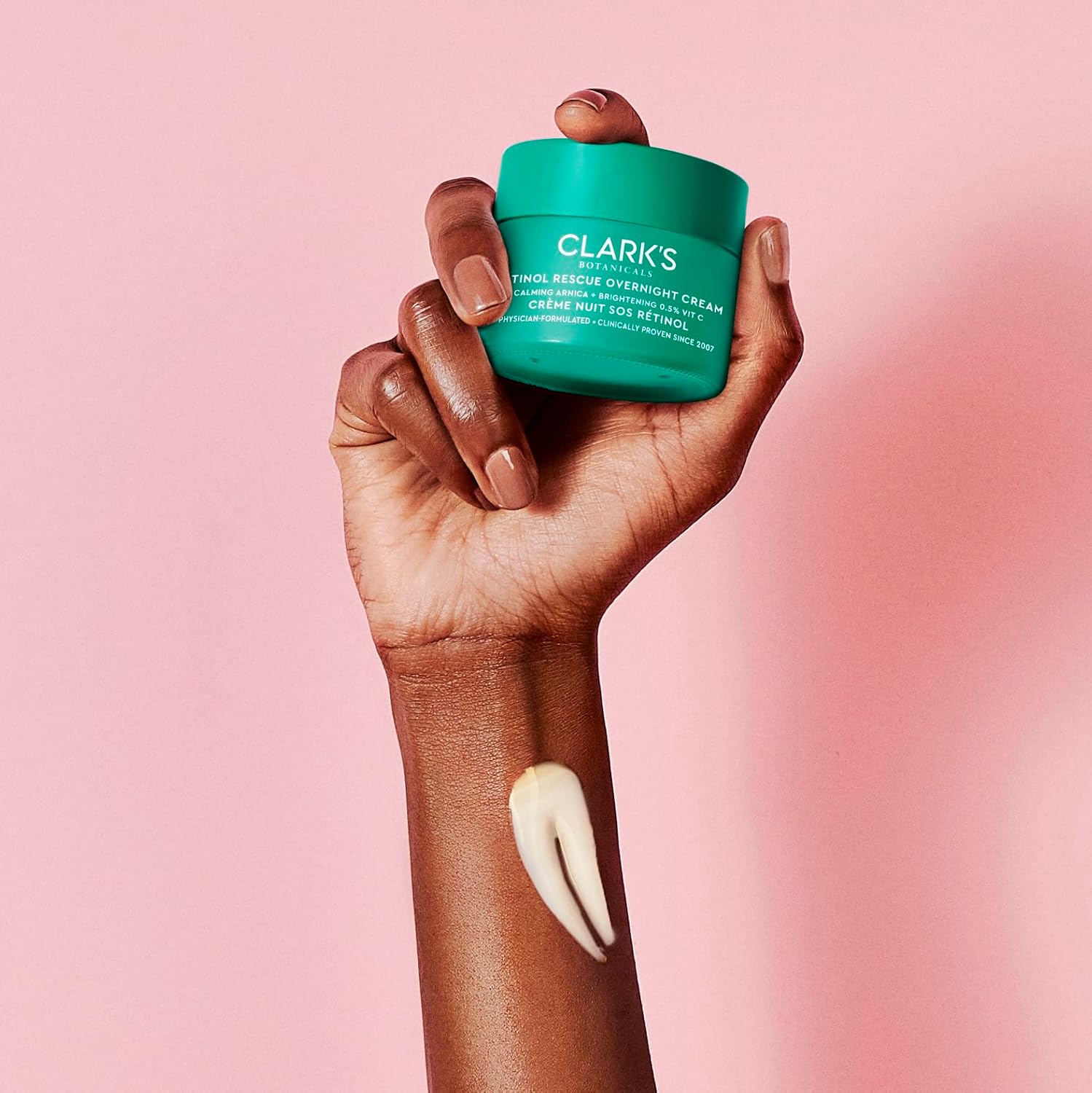 Clark's Botanicals Retinol Rescue Overnight Cream: Reduce Redness, Smooth Fine Lines & Hydrate with Vitamin C + Hyaluronic Acid