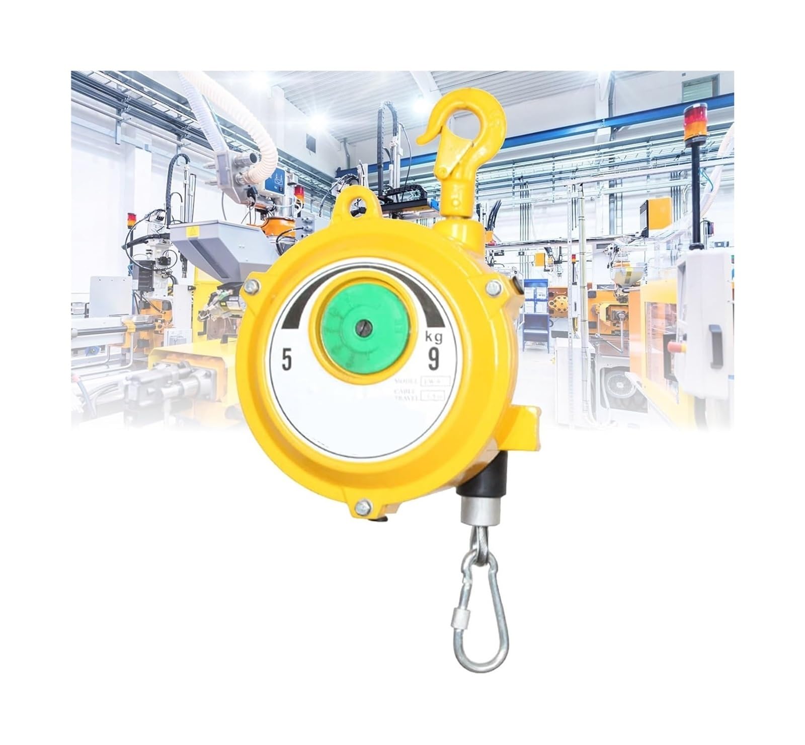 WEKONUMEX Retractable Spring Balancer, Spring Balancer Adjustable With Hook And Wire Rope Multiple Loads(5-9kg)