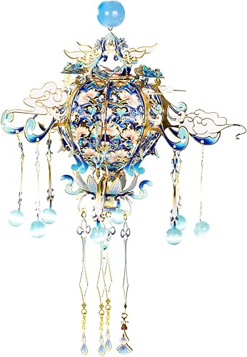 Miniatura 11 de MU Rompecabezas 3D para adultos, kits de modelos de metal, kits de construcción de flores chinas, bolsita perfumada B, ensamblaje en miniatura