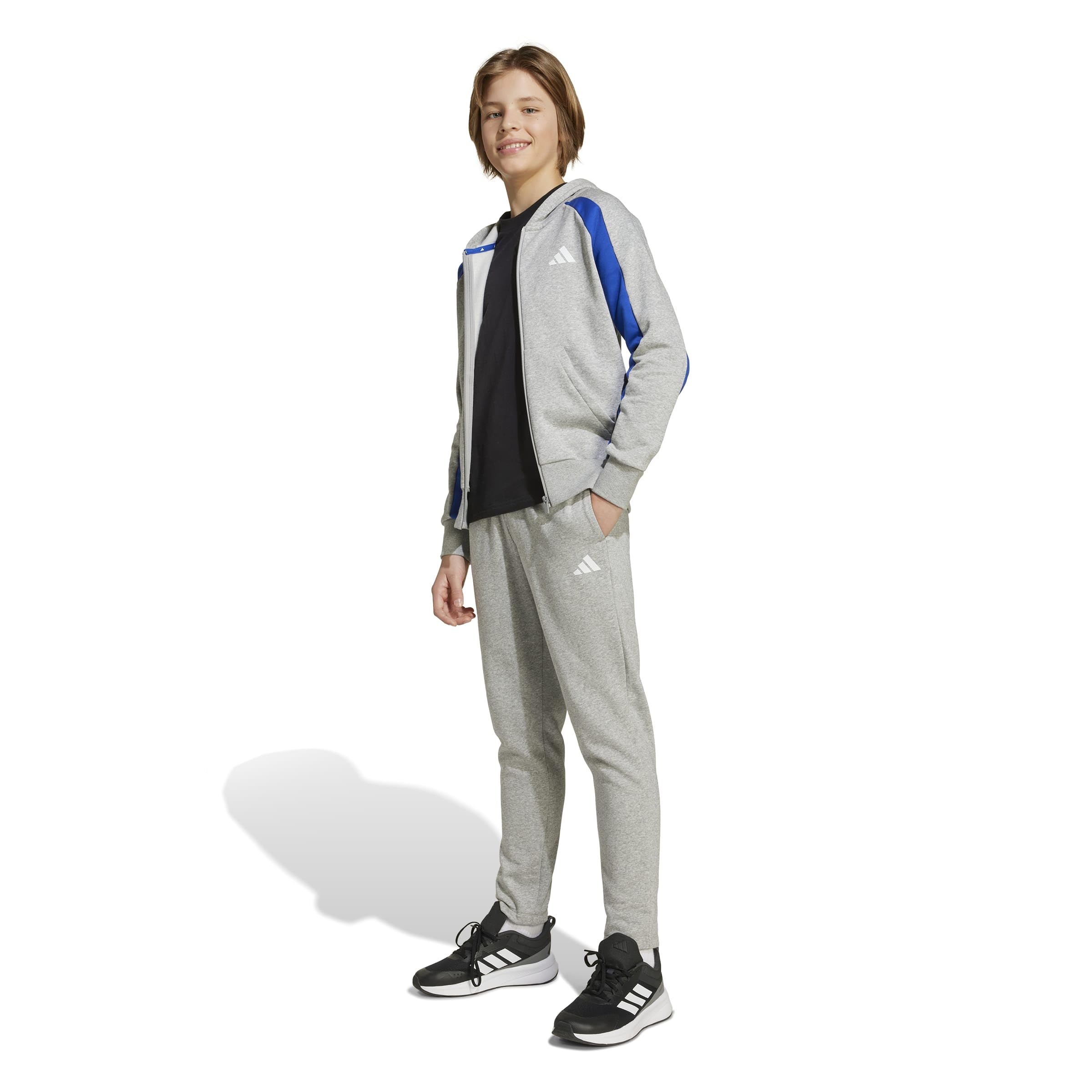 adidas Seasonal Essentials Colorblock Fleece Tracksuit TUTA Unisex - Bambini e ragazzi