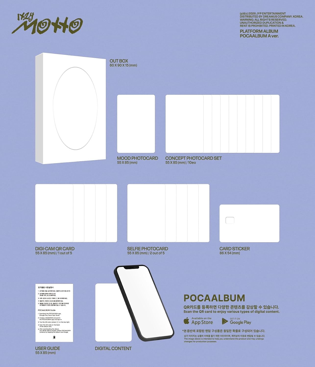 (Full Set : 3Photobook+5Member+2POCA+1Keyring) ITZY Motto 12th Mini Album with Tracking