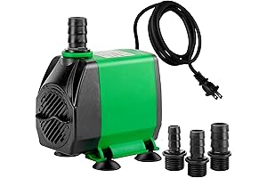 Simple Deluxe 800 GPH Water Table Pump: Enhanced Filtration for Sparkling Ponds