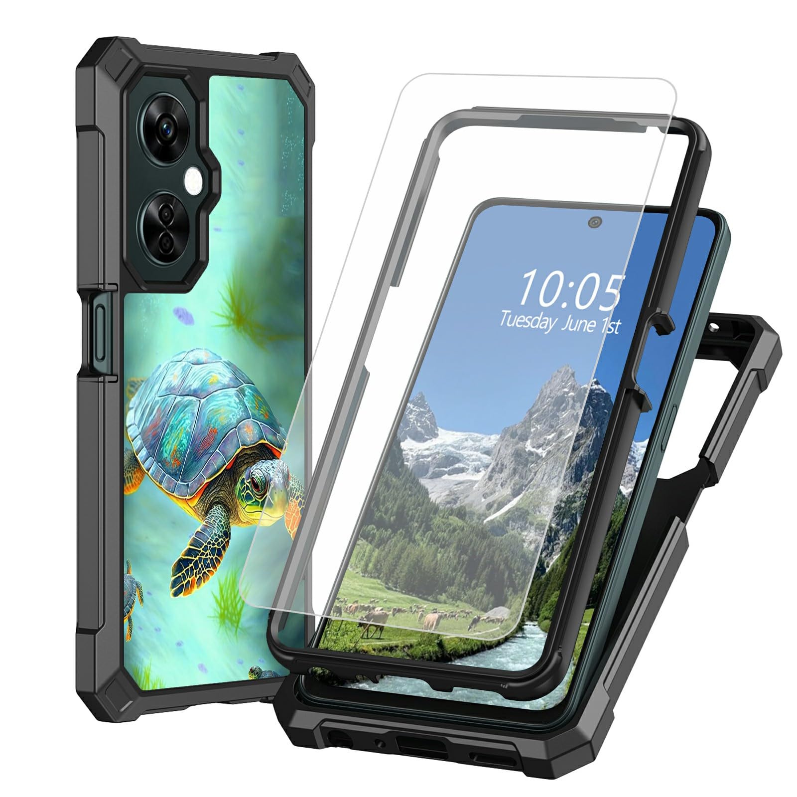 Tempered Glass Bumper Case Oneplus Nord Body Protective Oneplus