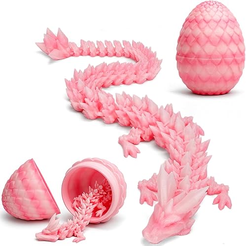 Miniatura 77 de TBOLINE - Huevo de dragón impreso en 3D, animal de cristal articulado, juguete para la ansiedad para adolescentes, niños y niñas, piezas míticas