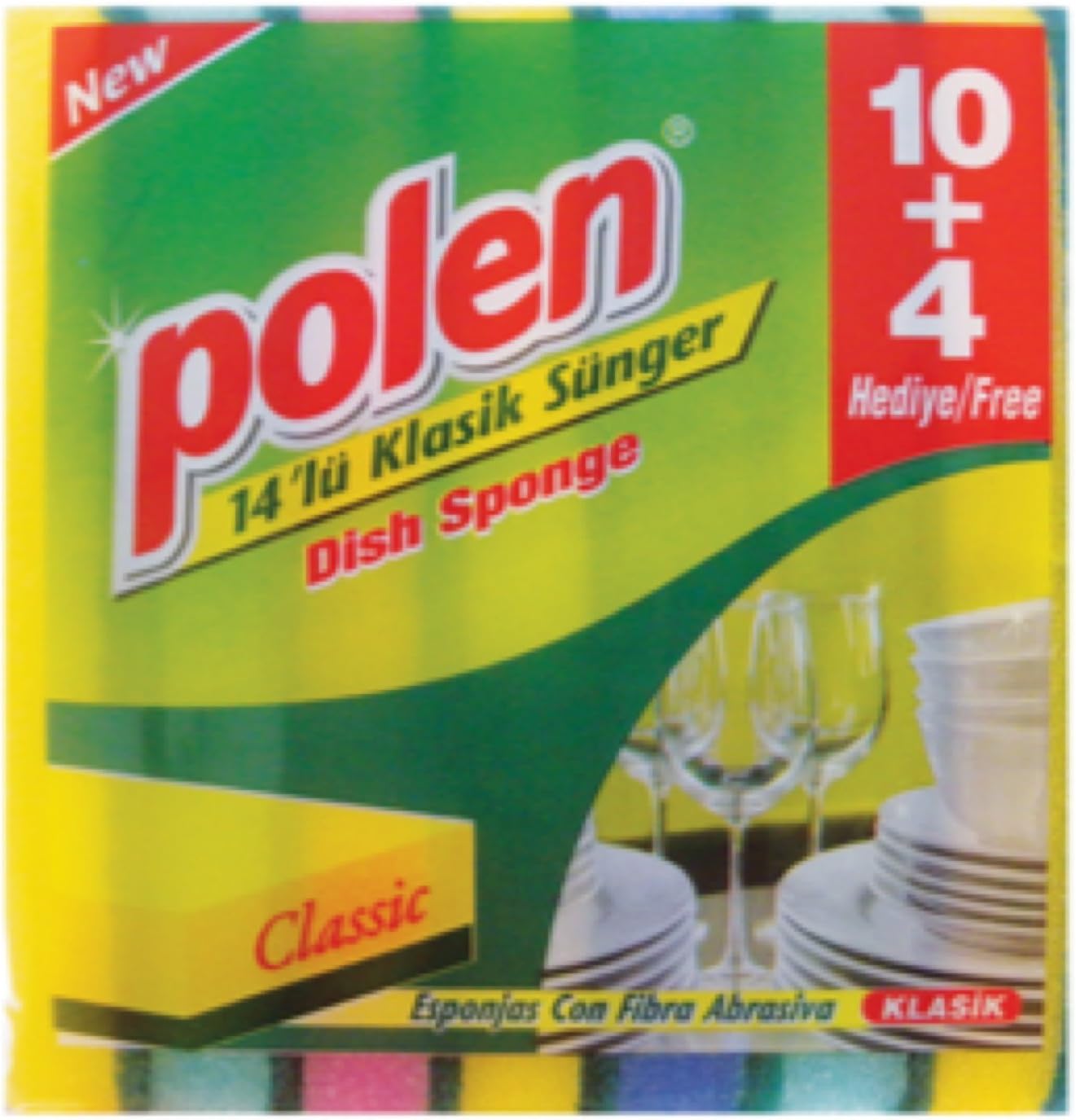 Polen Dish Sponges (14 Pack)
