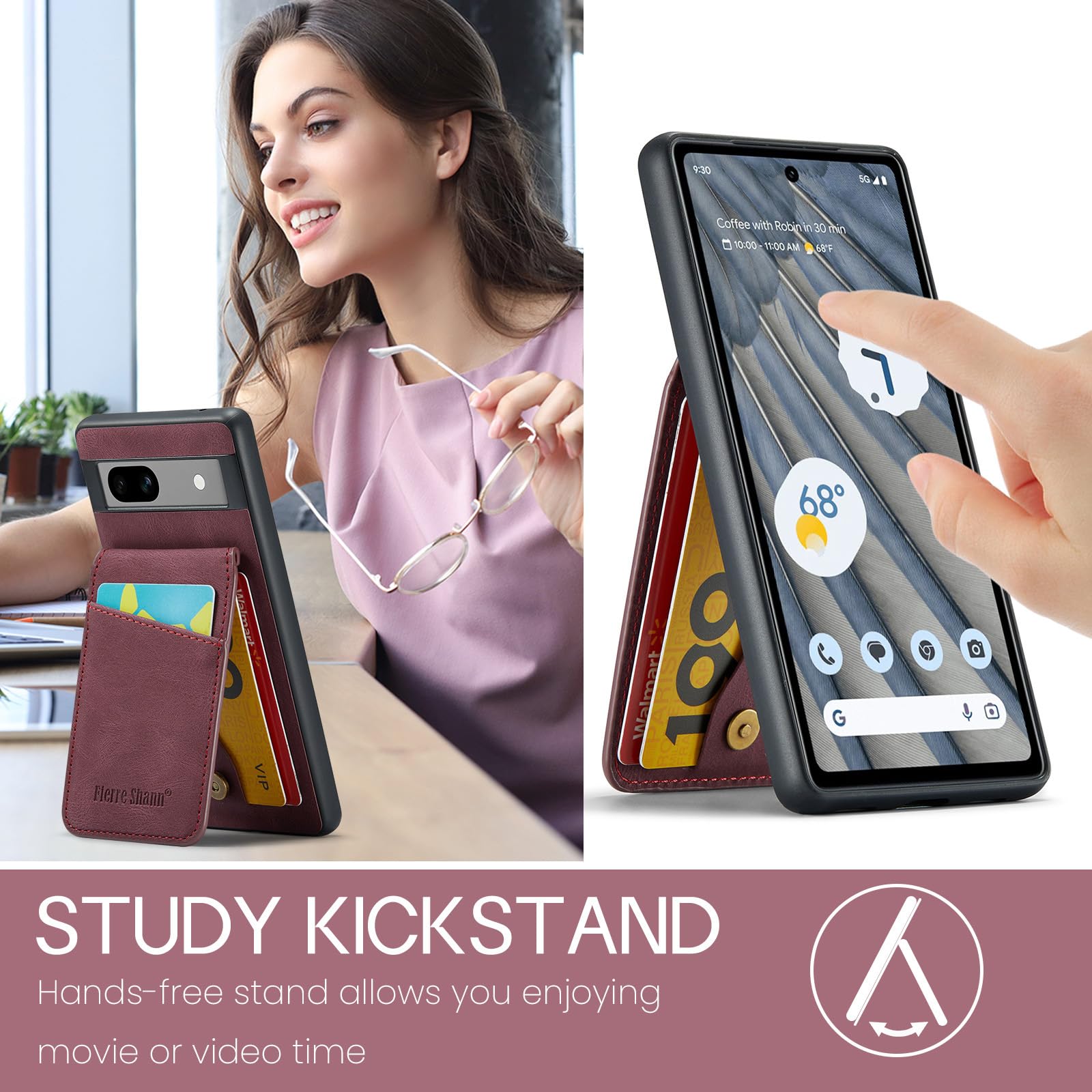 iPhone 14ProMax 用 フリップ ウォレットケース プレミアムレザー