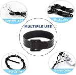 100PCS Reusable Hook and Loop Cable Ties - 6&8-Inch Assorted Bundle, Heavy-Duty Cable Management Straps, Reusable Cord Organizers for Desk, Home, Office & Data Centers