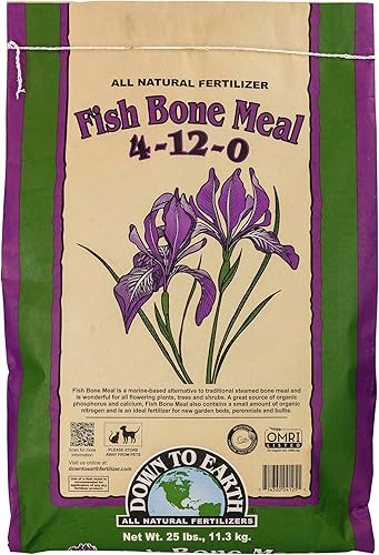 Down To Earth FB2932 Fertilizante 100% natural de huesos de pescado 25 lb