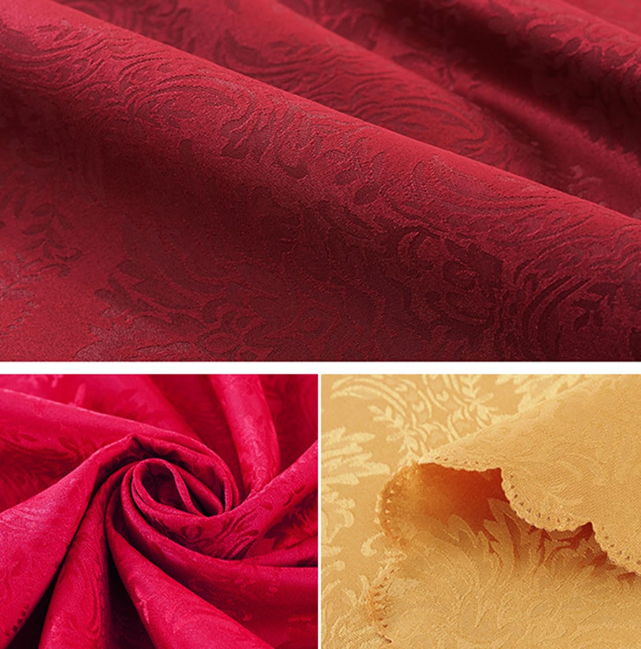 Tovaglia rotonda per casa, hotel, matrimoni, conferenze, 200 cm di diametro, decorazione per sala da pranzo, tessuto antimacchia