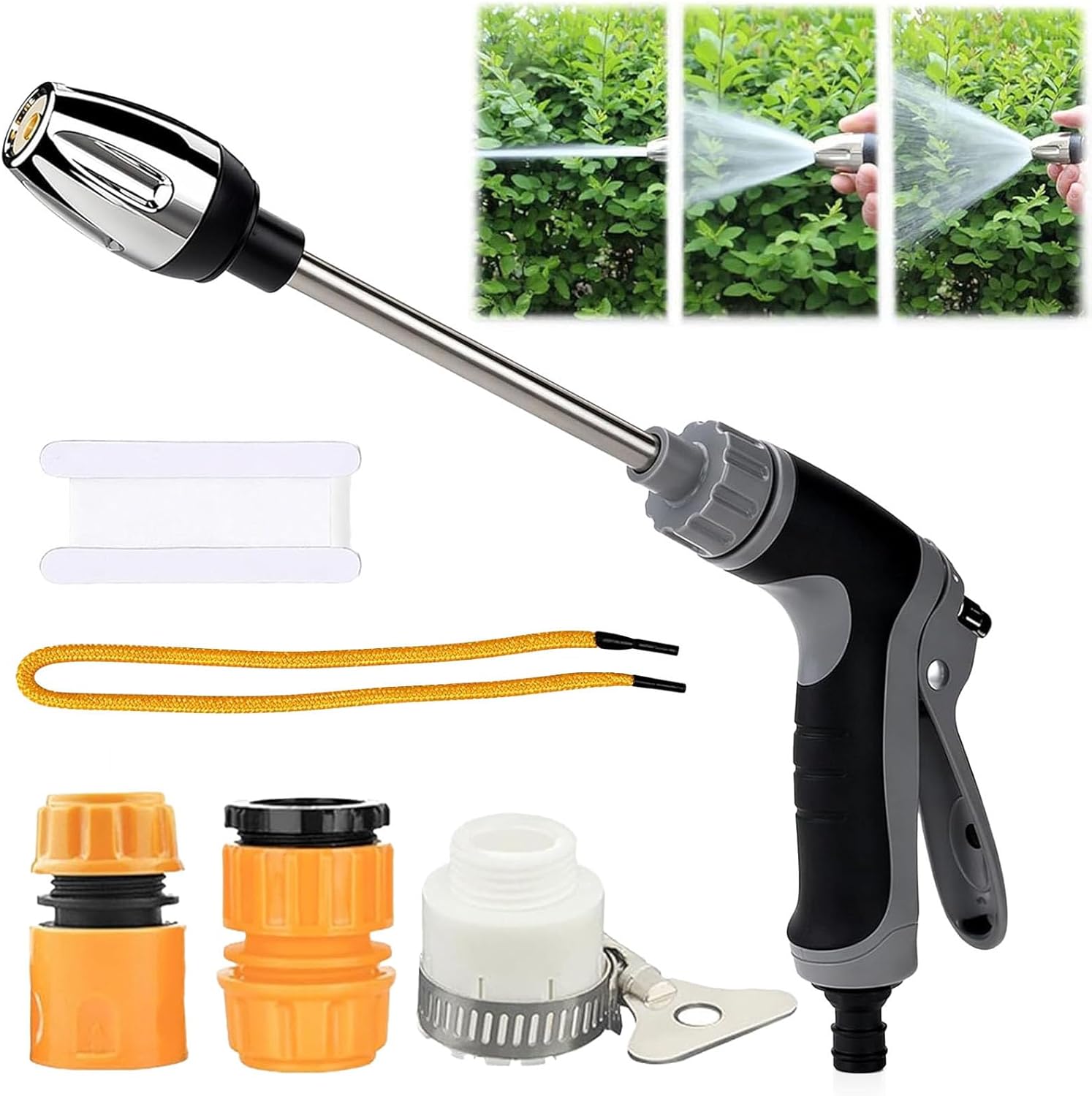 Pressure Washer, 2026 New Garden Shower High-Pressure Gun with Stainless Steel Universal Hose Fit, Quick and Easy Installation, Used for Garden Patio Car