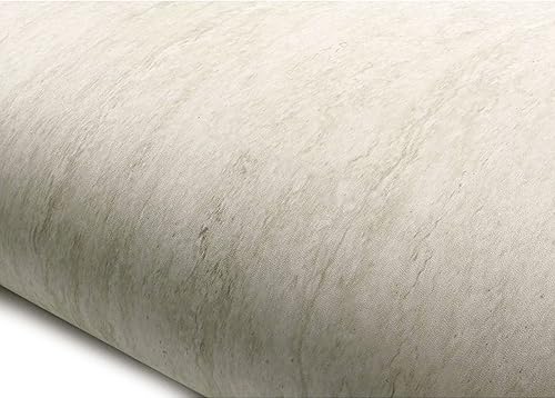 ROSEROSA Papel tapiz autoadhesivo de mármol sintético de PVC, revestimiento de estante de encimera, travertino (SM750 2.00 pies x 6.56 pies)