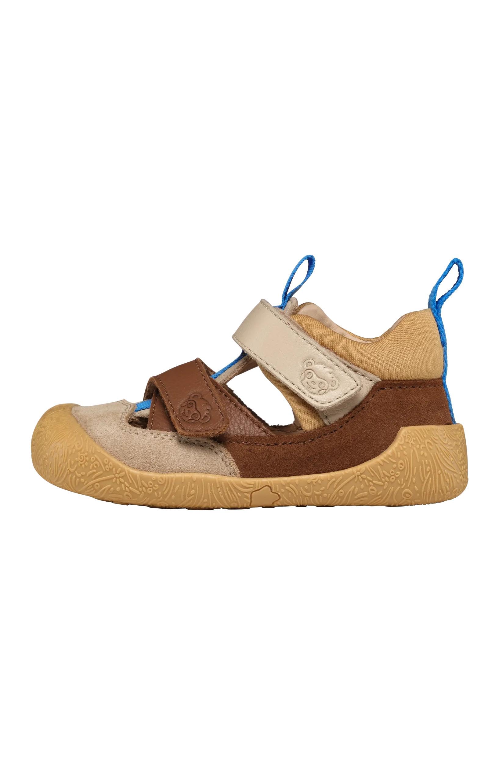 Affenzahn Sandale Premiers-Pas Cuir Freely Fermetures réglables, Flexible, Respirant, léger, Tailles 19-26