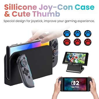 Rolarhola Carrying Case for Nintendo Switch 2(2025),Travel Case for Switch 2 Including10 Game Card Storage,Screen Protector, Game Holder, Controller Cover etc, Black