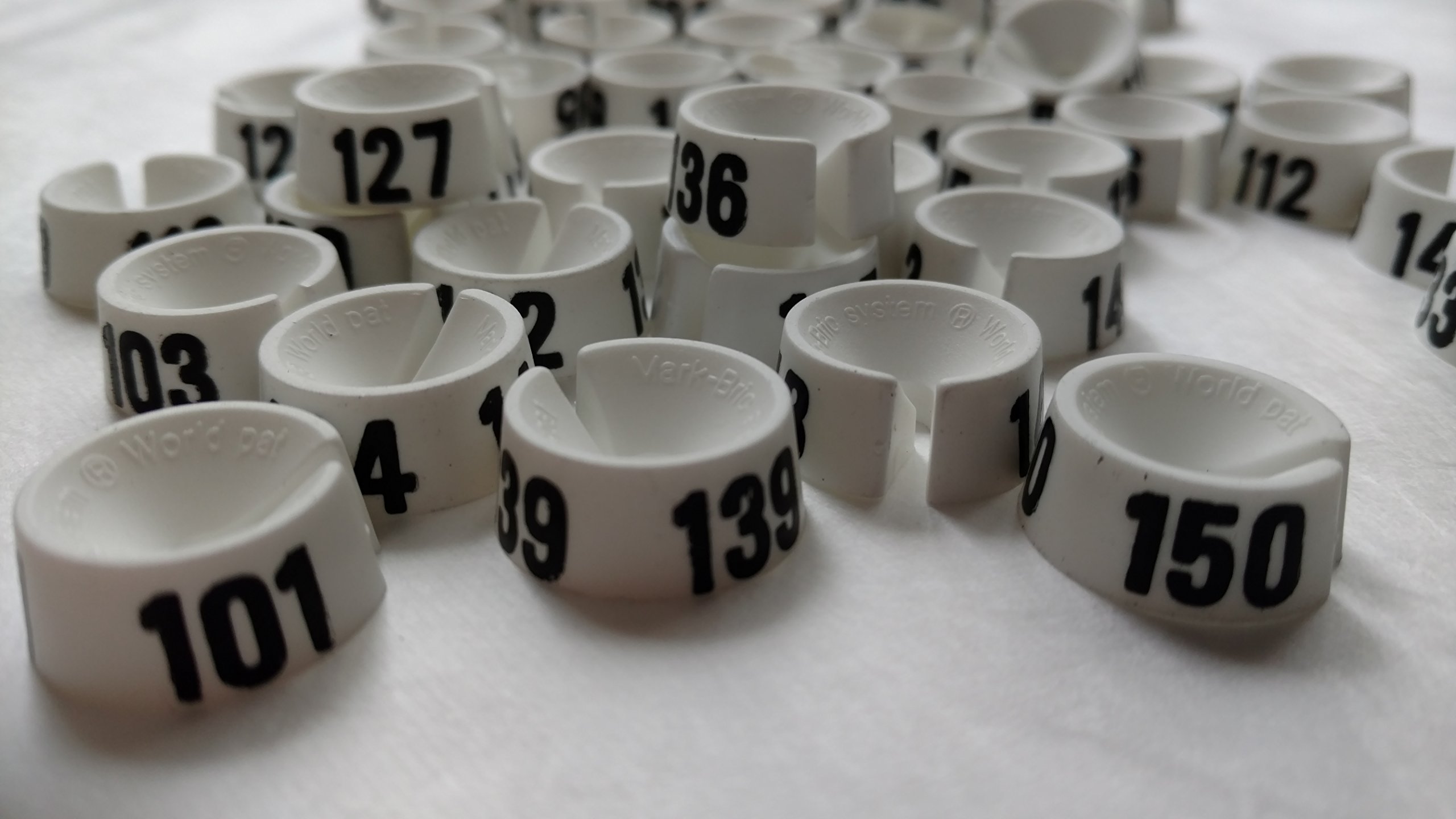 Markers Hanger, Sequential Numbers 101-150