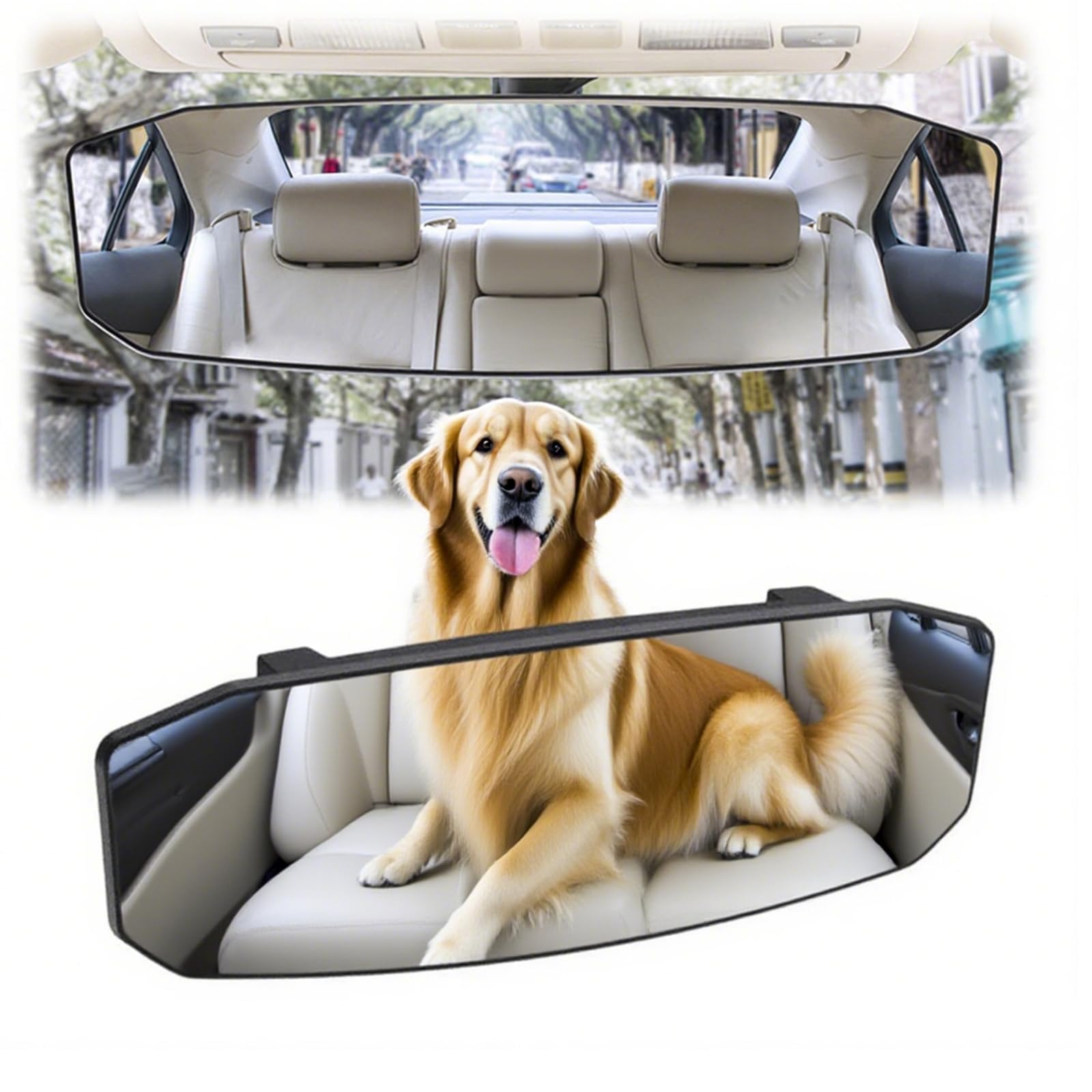ONEMAJI Panoramic Interior Rear View Mirror for Mazda 3 Schrägheck 4 (IV) BP I 2019-2025 -