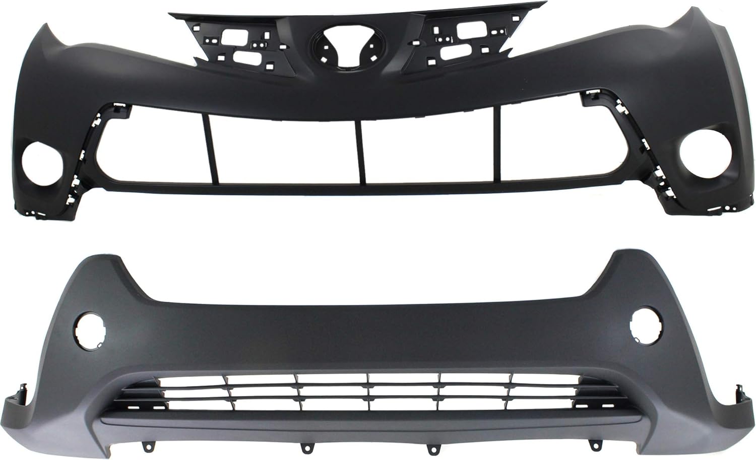 Garage-Pro Bumper Cover Set Compatible with 2013-2015 Toyota RAV4 LE Models North America Built, Front Upper and Lower