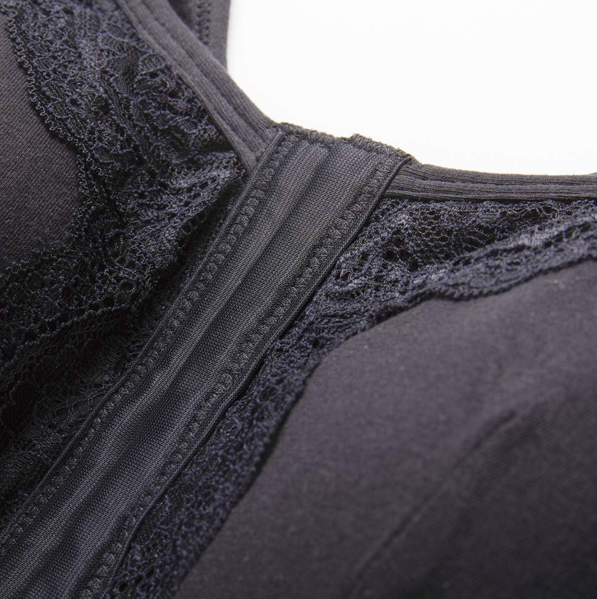 BIMEI Front-Closure Bra Mastectomy Bra Pocket Bra for Silicone Breastforms8985